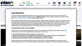 What Interia.pl website looked like in 2023 (1 year ago)