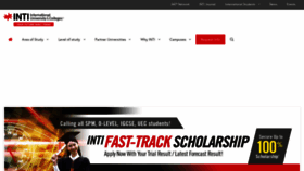 What Inti.edu.my website looked like in 2023 (1 year ago)