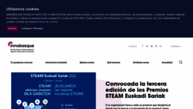 What Innobasque.com website looked like in 2023 (1 year ago)