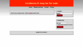 What Incidence.fr website looked like in 2023 (2 years ago)