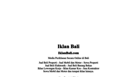 What Iklanbali.com website looked like in 2023 (1 year ago)