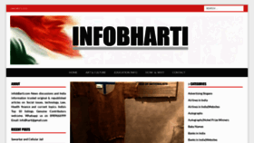What Infobharti.com website looked like in 2023 (1 year ago)