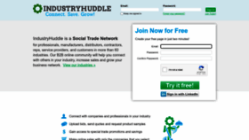 What Industryhuddle.com website looked like in 2023 (1 year ago)