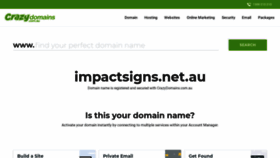 What Impactsigns.net.au website looked like in 2023 (1 year ago)