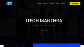 What Itechmanthra.com website looked like in 2023 (1 year ago)