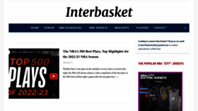 What Interbasket.net website looked like in 2023 (1 year ago)