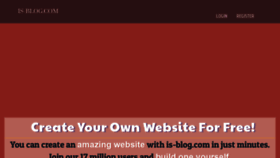 What Is-blog.com website looked like in 2023 (1 year ago)