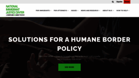 What Immigrantjustice.org website looked like in 2023 (2 years ago)
