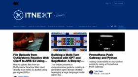 What Itnext.io website looked like in 2023 (1 year ago)