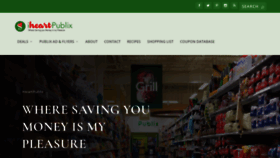 What Iheartpublix.com website looked like in 2023 (1 year ago)