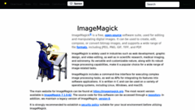 What Imagemagick.com website looked like in 2023 (1 year ago)