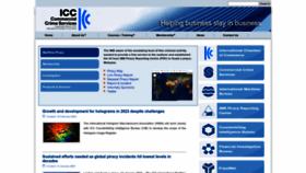 What Icc-ccs.org website looked like in 2023 (1 year ago)