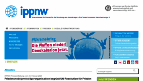 What Ippnw.de website looked like in 2023 (1 year ago)