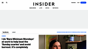 What Insider.com website looked like in 2023 (1 year ago)
