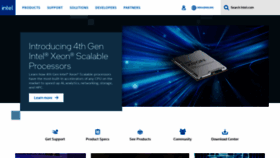 What Intel.in website looked like in 2023 (2 years ago)