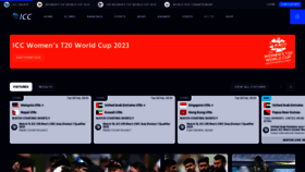 What Icc-cricket.com website looked like in 2023 (1 year ago)