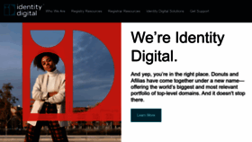 What Identity.digital website looked like in 2023 (1 year ago)