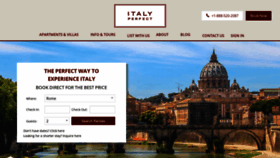 What Italyperfect.com website looked like in 2023 (1 year ago)
