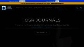 What Iosrjournals.org website looked like in 2023 (1 year ago)