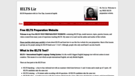 What Ieltsliz.com website looked like in 2023 (1 year ago)