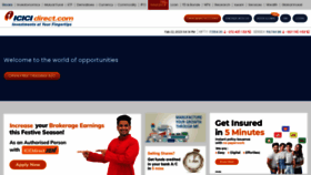 What Icicidirect.com website looked like in 2023 (1 year ago)