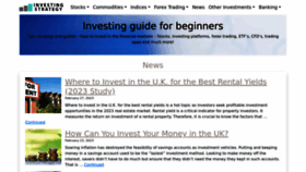 What Investingstrategy.co.uk website looked like in 2023 (1 year ago)