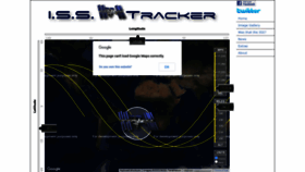 What Isstracker.com website looked like in 2023 (1 year ago)