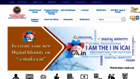 What Icai.org website looked like in 2023 (1 year ago)