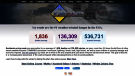 What Icyroadsafety.com website looked like in 2023 (1 year ago)