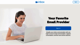 What Inbox.com website looked like in 2023 (1 year ago)