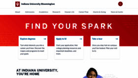 What Indiana.edu website looked like in 2023 (1 year ago)
