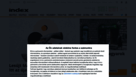 What Index.hu website looked like in 2023 (2 years ago)