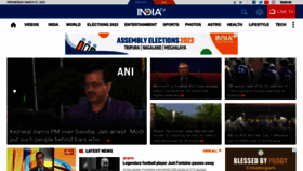 What Indiatvnews.com website looked like in 2023 (1 year ago)