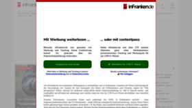 What Infranken.de website looked like in 2023 (1 year ago)