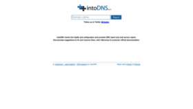 What Intodns.com website looked like in 2023 (1 year ago)