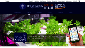 What Ipb.ac.id website looked like in 2023 (1 year ago)