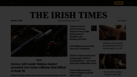 What Irishtimes.com website looked like in 2023 (1 year ago)