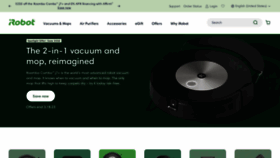 What Irobot.com website looked like in 2023 (1 year ago)