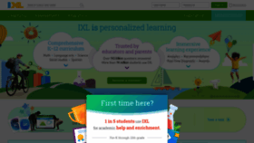 What Ixl.com website looked like in 2023 (1 year ago)