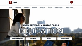 What Iupui.edu website looked like in 2023 (1 year ago)