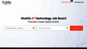 What Iitjobs.com website looked like in 2023 (1 year ago)