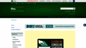 What Ifes.edu.br website looked like in 2023 (2 years ago)