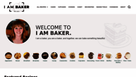 What Iambaker.net website looked like in 2023 (1 year ago)