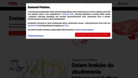 What Ican.pl website looked like in 2023 (1 year ago)