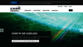 What Icnirp.de website looked like in 2023 (1 year ago)