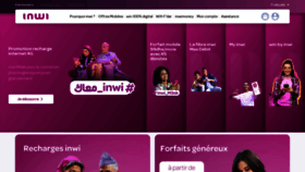 What Inwi.ma website looked like in 2023 (1 year ago)