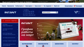 What Intant.kz website looked like in 2023 (1 year ago)