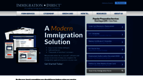 What Immigrationdirect.com website looked like in 2023 (1 year ago)