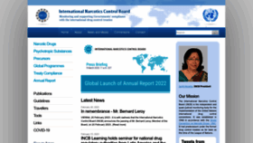What Incb.org website looked like in 2023 (1 year ago)