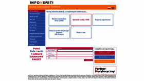 What Infoveriti.pl website looked like in 2023 (1 year ago)